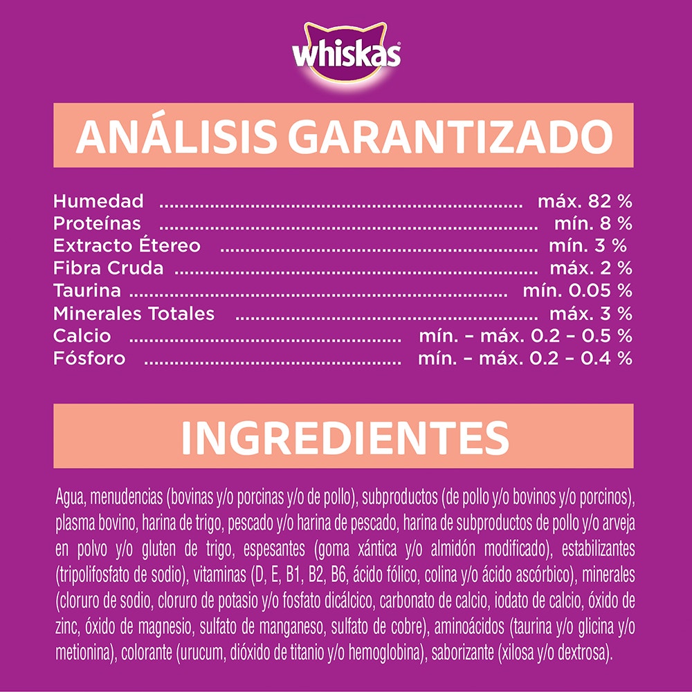 Whiskas Sobrecito Para Gatos Salmon en Salsa - 3