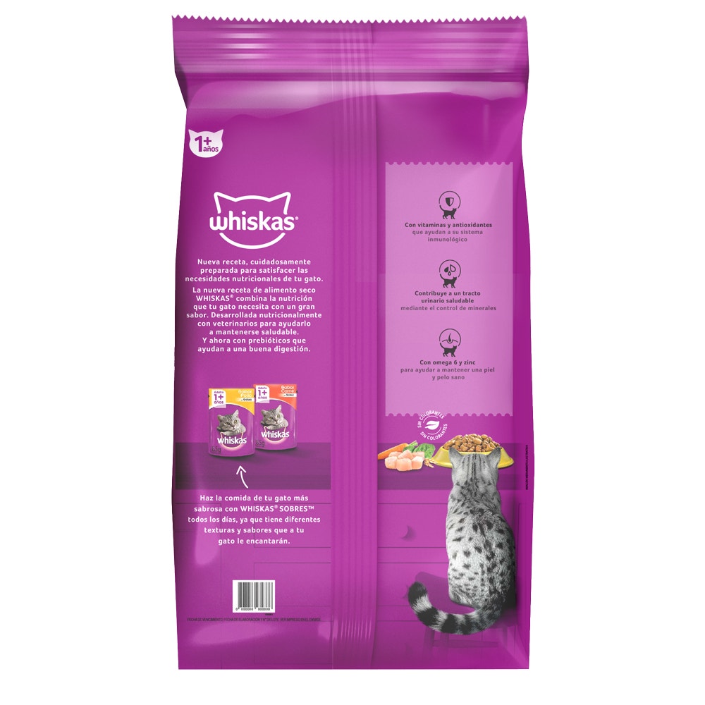 Whiskas Alimento Seco para Gatos Adultos Pollo - 2