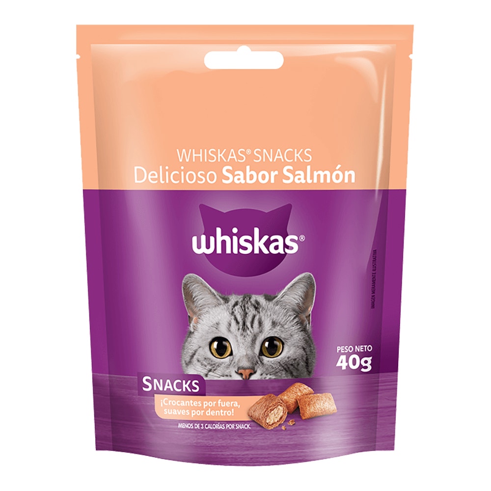 Whiskas Snacks Delicioso Sabor Salmón - 1
